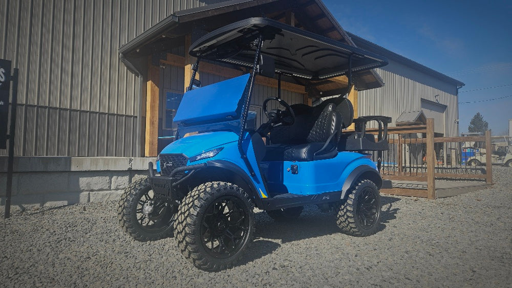 2024 MADJAX X-Series Storm Lithium - 4 Passenger Lifted - Bolt Blue 3451 *SOLD*