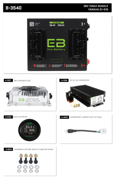ECO Lithium Battery Bundle 38.4V 105Ah "Cube"