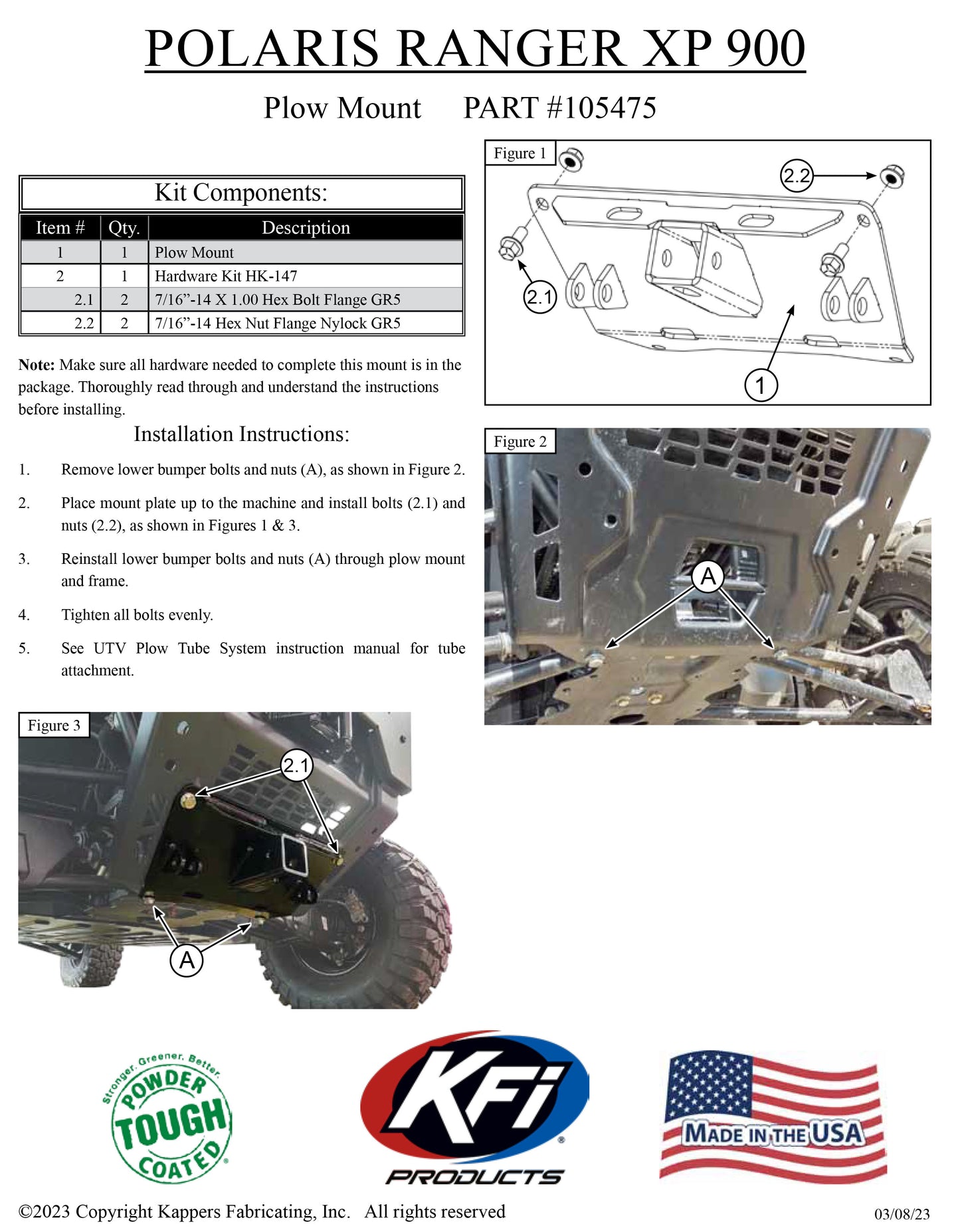 POLARIS Diesel Ranger 1000 Full-Size 4x4 2015-2018