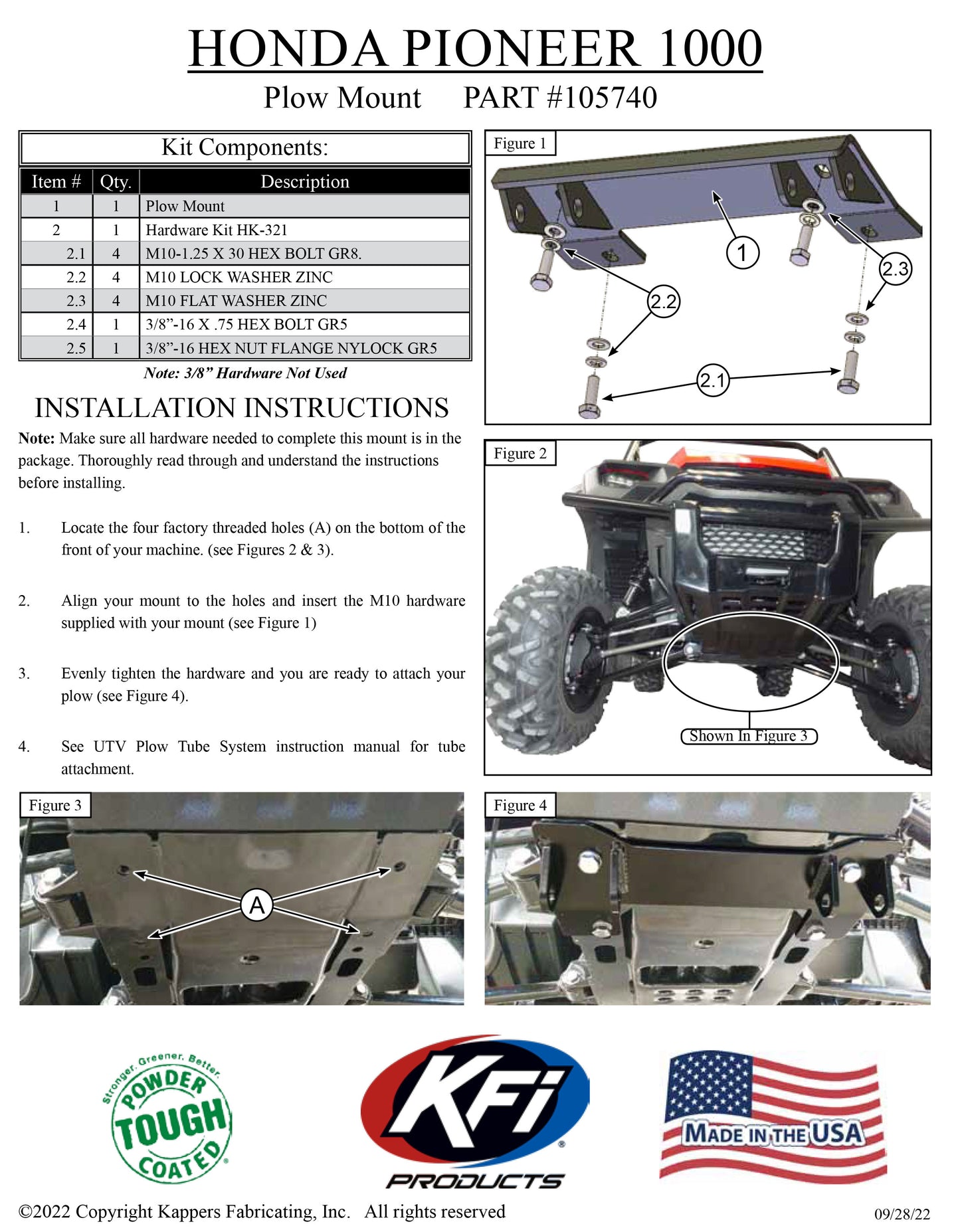 HONDA 1000 Pioneer / 1000-5 Pioneer 2016-2024