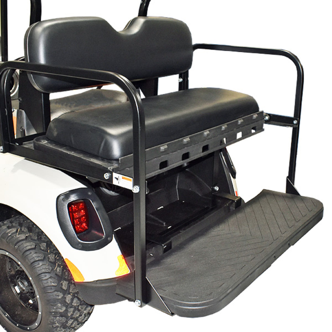 GTW® MACH3 Rear Flip Seat for Club Car Precedent / Onward / Tempo - Black