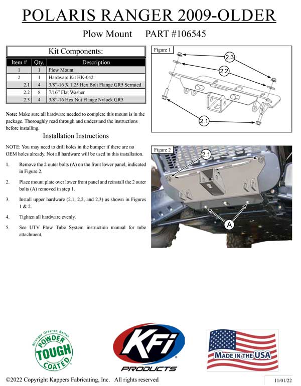 POLARIS 700 Ranger Full-Size 4x4 2005-2008