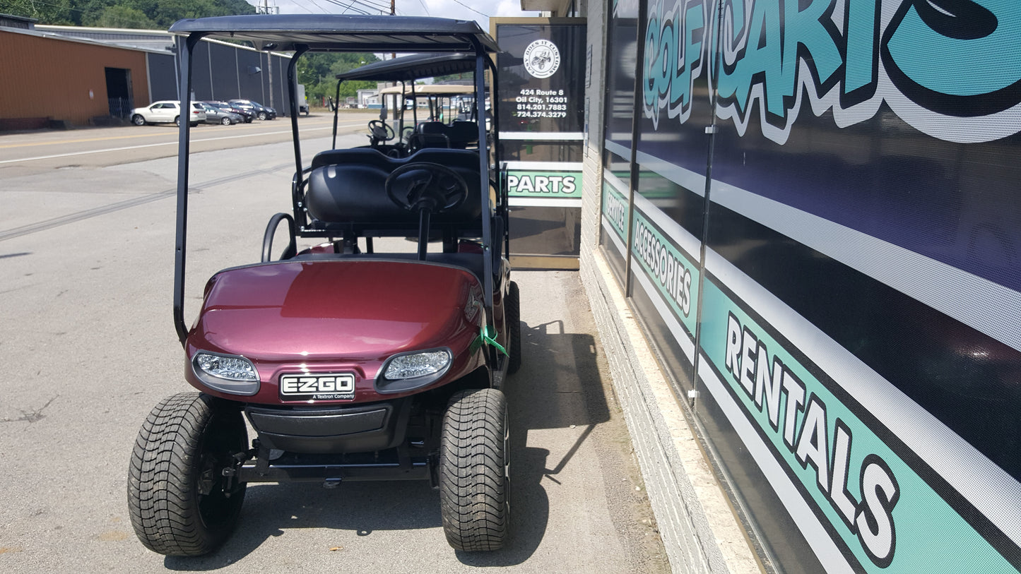 2015 Electric EZGO TXT Golf Cart with New Burgundy Body - SOLD