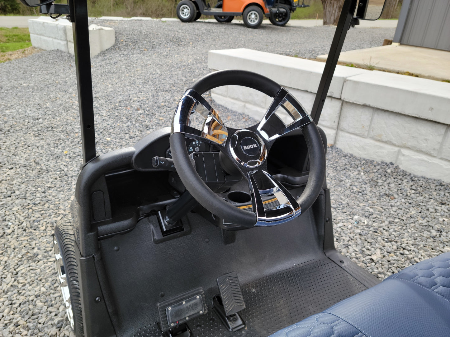 2018 EZGO RXV 48v - Antimatter Blue and Silver *SOLD*