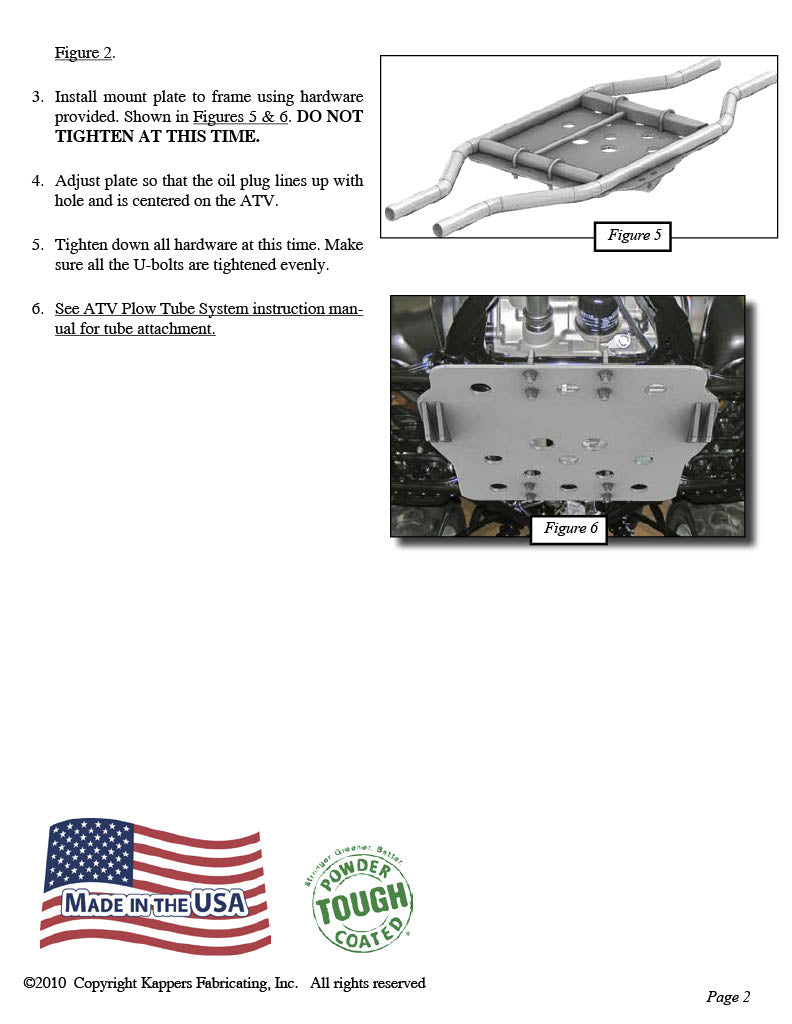 Kawasaki 360 Prairie - 2002-2012 ATV KFI Plow Mount 105200