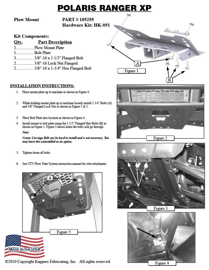 POLARIS 800 Ranger Full-Size 4x4 2010-2014