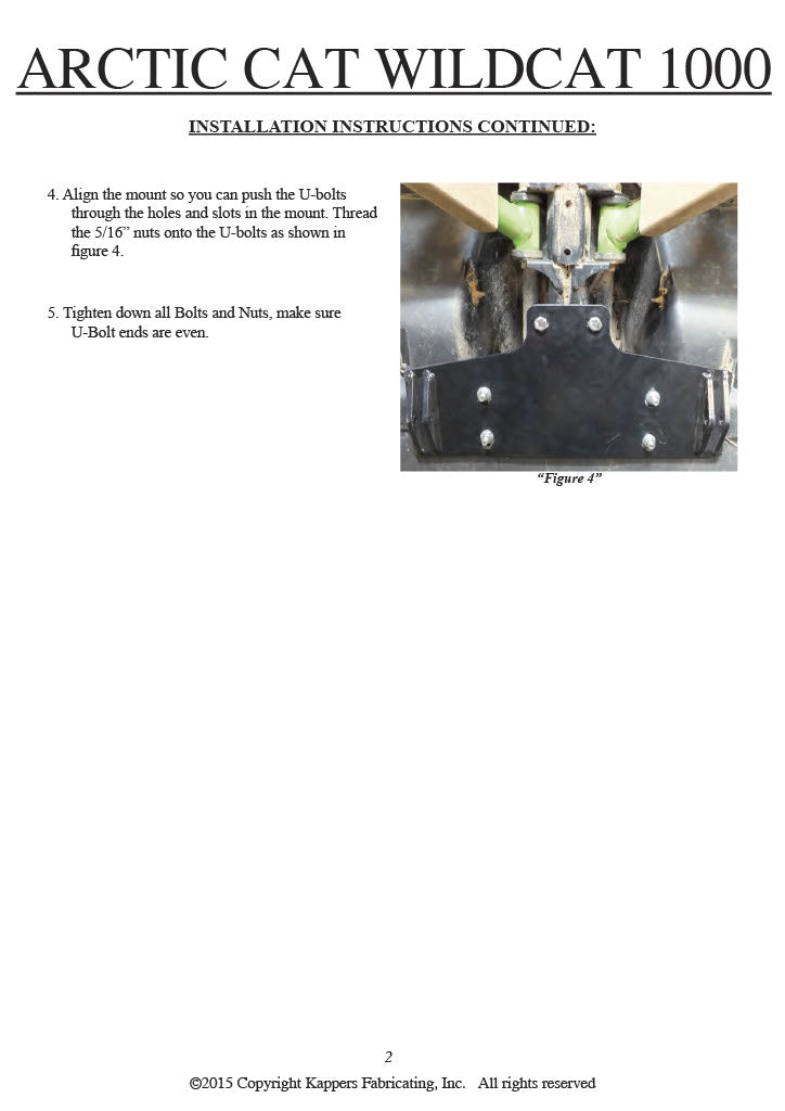 Arctic Cat Wildcat 1000 2012-2019