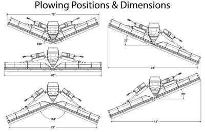 KFI V Plow Dimensions