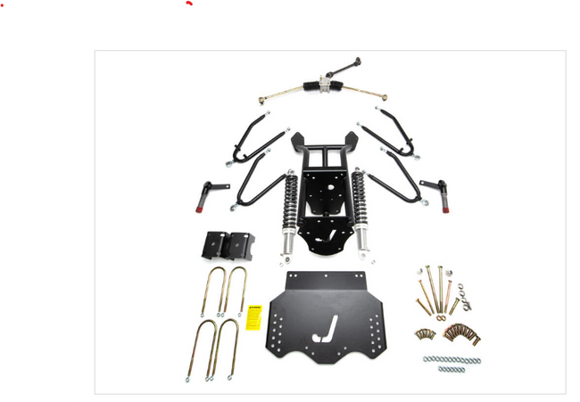 Jakes Long Travel Lift Kit w/Updated External Reservoir Shocks for E-Z-GO TXT Gas (Fits Years 2001.5-2009)