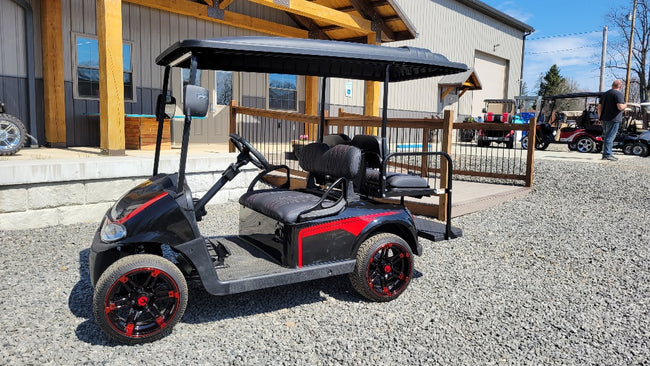 2018 EZGO RXV 48v Custom Black and Red Body *SOLD*