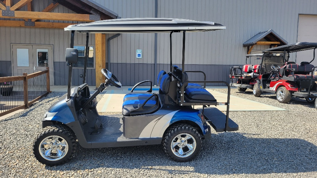 2018 EZGO RXV 48v - Charcoal - Blue - Silver Custom *SOLD*