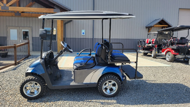 2018 EZGO RXV 48v - Charcoal - Blue - Silver Custom *SOLD*