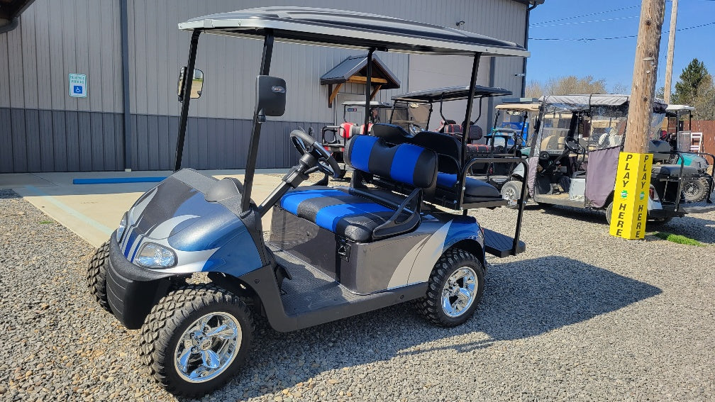2018 EZGO RXV 48v - Charcoal - Blue - Silver Custom *SOLD*