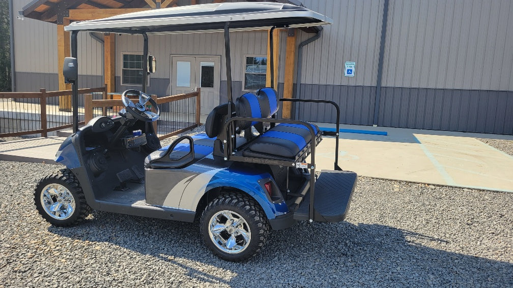 2018 EZGO RXV 48v - Charcoal - Blue - Silver Custom *SOLD*