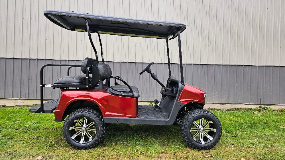 EZGO RXV 48v - New Carmine Red Apex body with custom seats *SOLD*