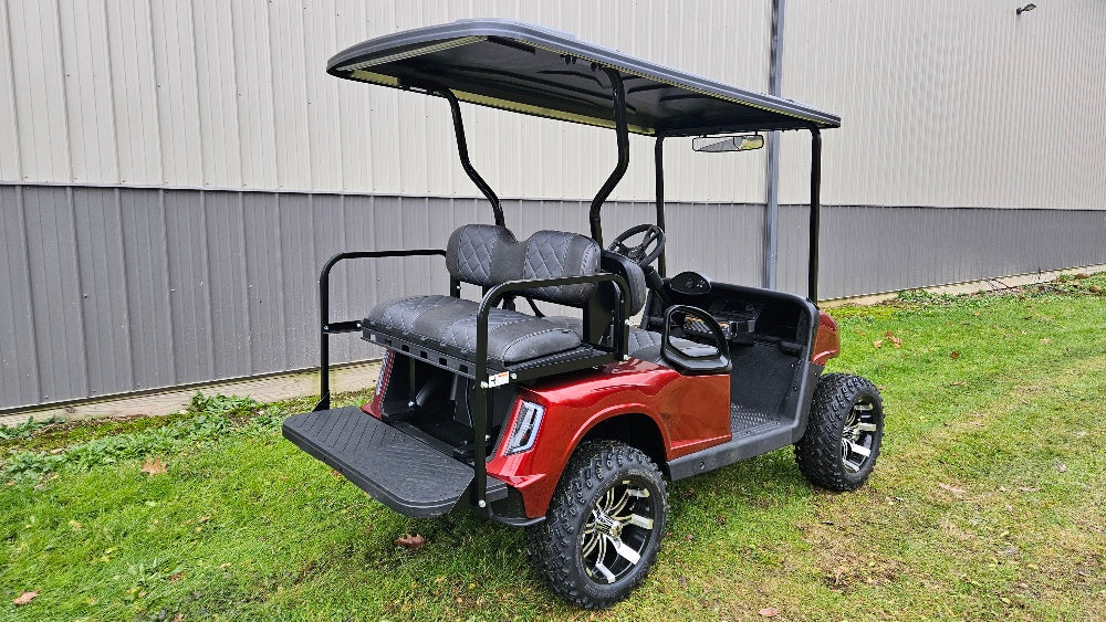 EZGO RXV 48v - New Carmine Red Apex body with custom seats *SOLD*