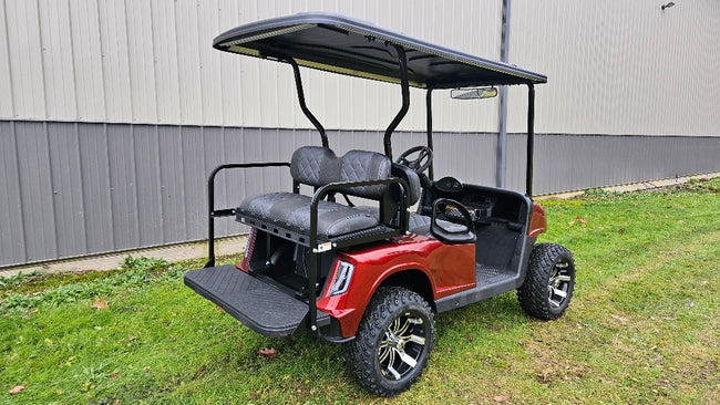 EZGO RXV 48v - New Carmine Red Apex body with custom seats *SOLD*