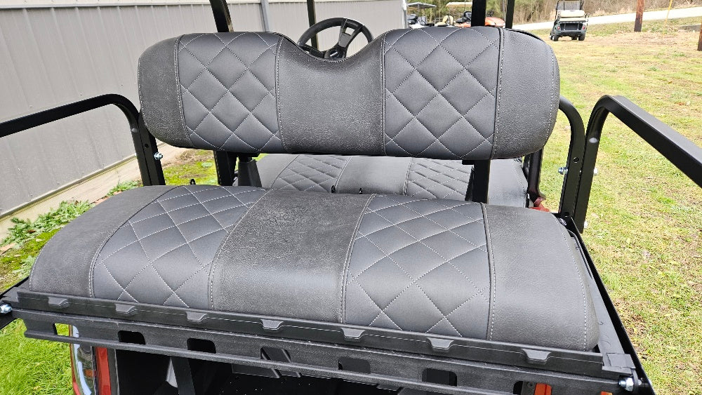 EZGO RXV 48v - New Carmine Red Apex body with custom seats *SOLD*
