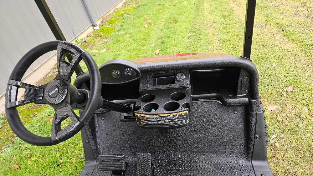 EZGO RXV 48v - New Carmine Red Apex body with custom seats *SOLD*
