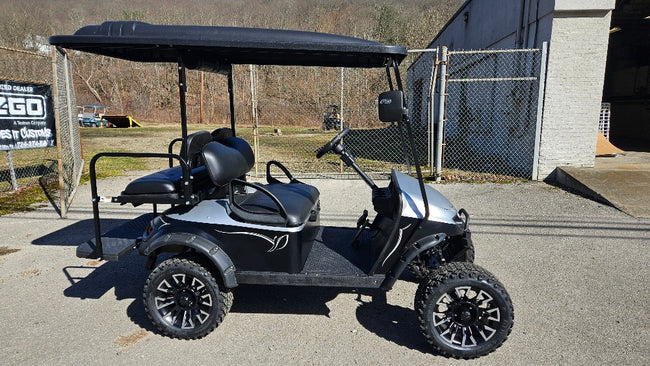 EZGO TXT - Custom Matte Black and Silver 48v *SOLD*