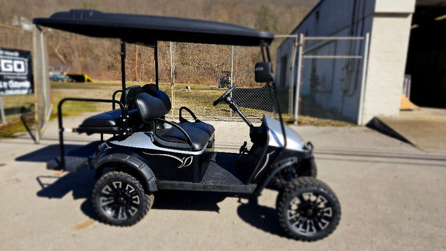 EZGO TXT - Custom Matte Black and Silver 48v *SOLD*