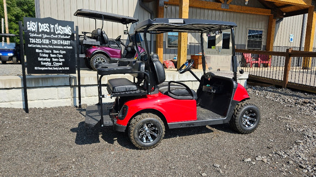 EZGO RXV 48v - New Flame Red body with Premium Seats *SOLD*