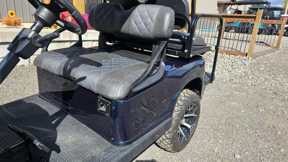 Electric EZGO RXV Golf Cart - Deep Sea Metallic APEX Body *SOLD*