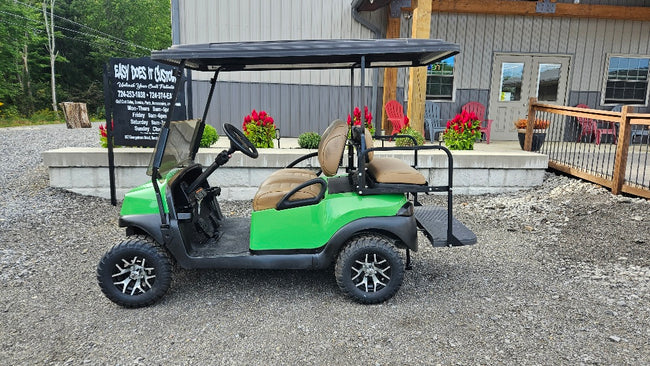 Club Car Tempo 48v - Lifted with new Lime Green Body
