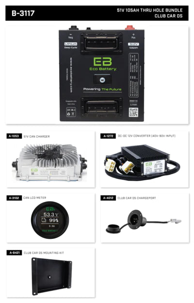 ECO Lithium Battery Bundle 51.2V 105Ah "Thru-Hole"