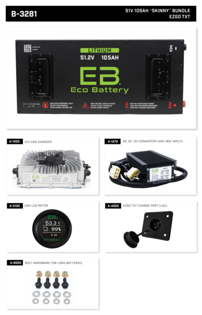 ECO Lithium Battery 51.2V 105Ah "Skinny"