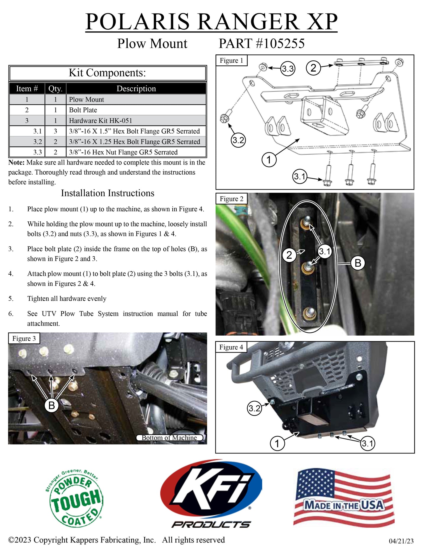 POLARIS EV Ranger Midsize 4x4 2010-2022