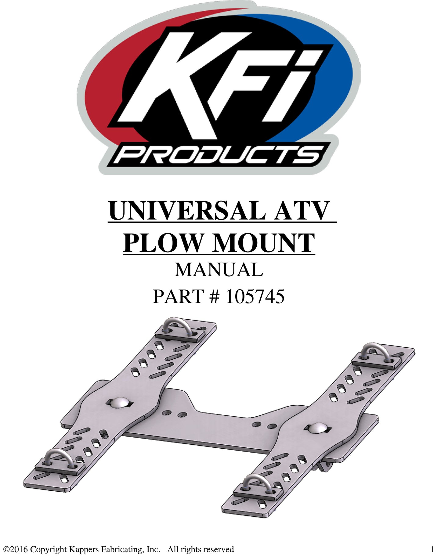 Hisun Tactic 550 / Tactic 750 - 2017-2022 ATV    KFI Plow Mount 105745