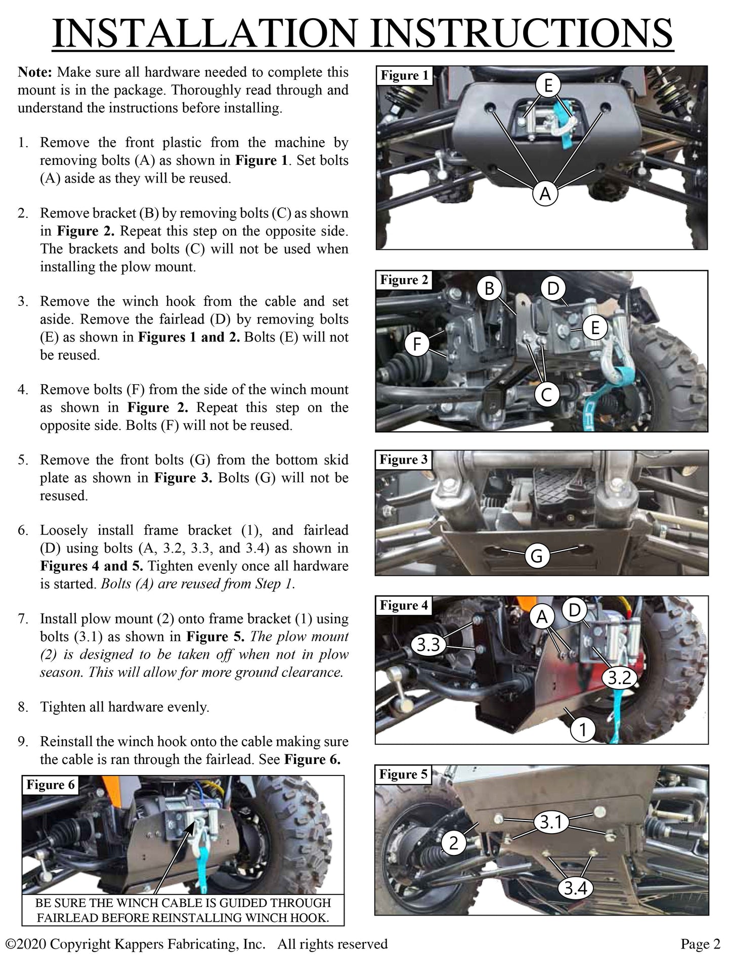 CFMOTO ZFORCE 950 HO (All) UTV 2022-2024 - KFI Plow Mount 106170