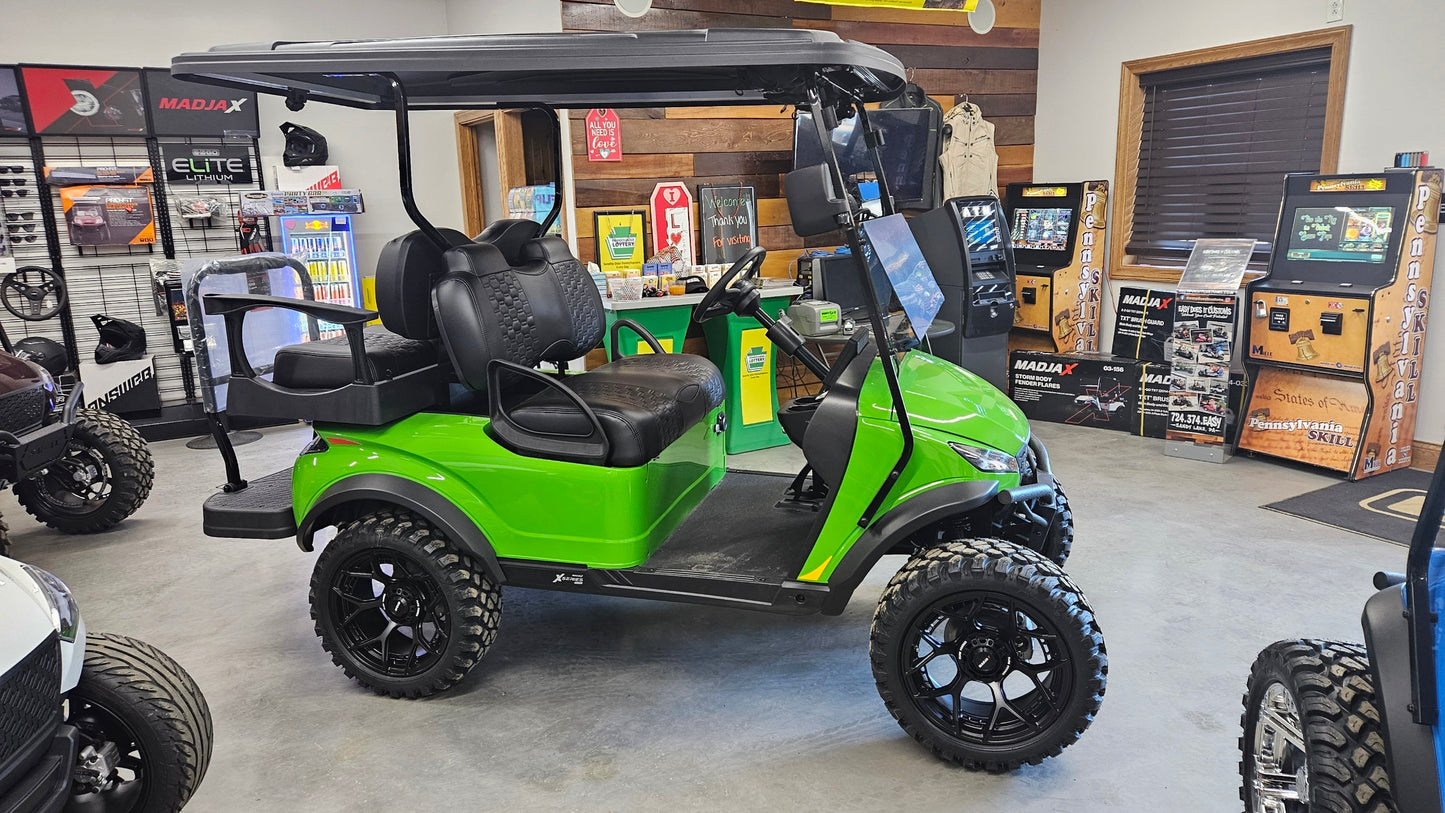 2024 MADJAX X-Series Storm Lithium - 4 Passenger Lifted - Lime Green 3152 *SOLD*