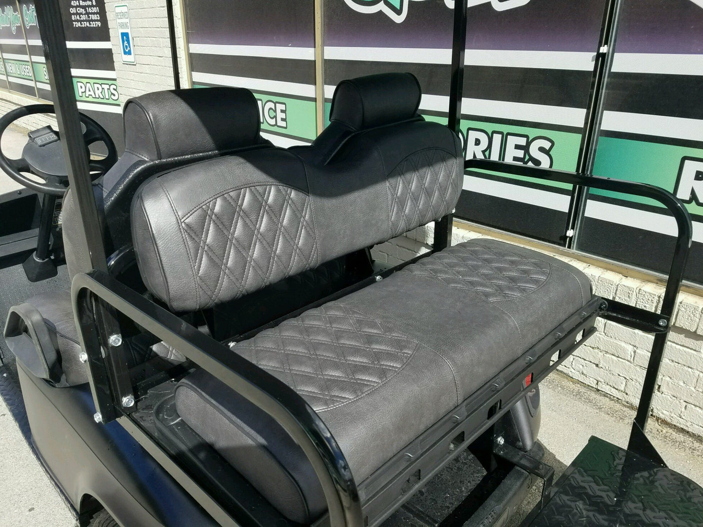 2012 - Electric EZGO TXT  Golf Cart - Black Matte - SOLD
