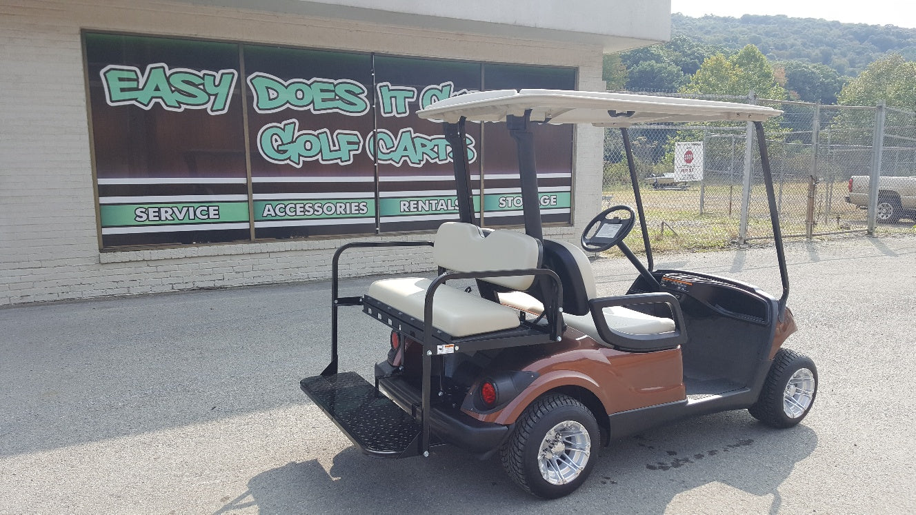 2010 Gas Yamaha Golf Cart with Rear Seat and Lights - SOLD