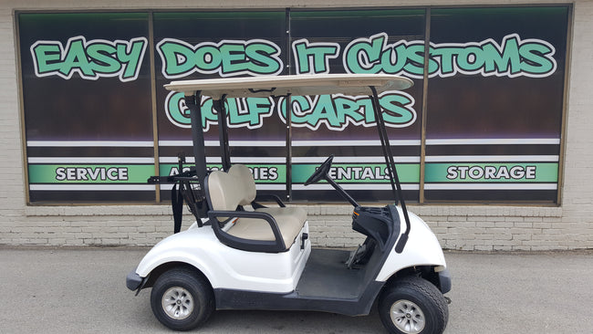 2012 Gas Yamaha Drive Golf Cart - White - SOLD