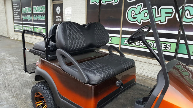 Black on Black Diamond Custom Seats by Easy Does It Customs