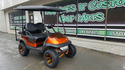 2014 Club Car Precedent Orange Fade Custom Body 