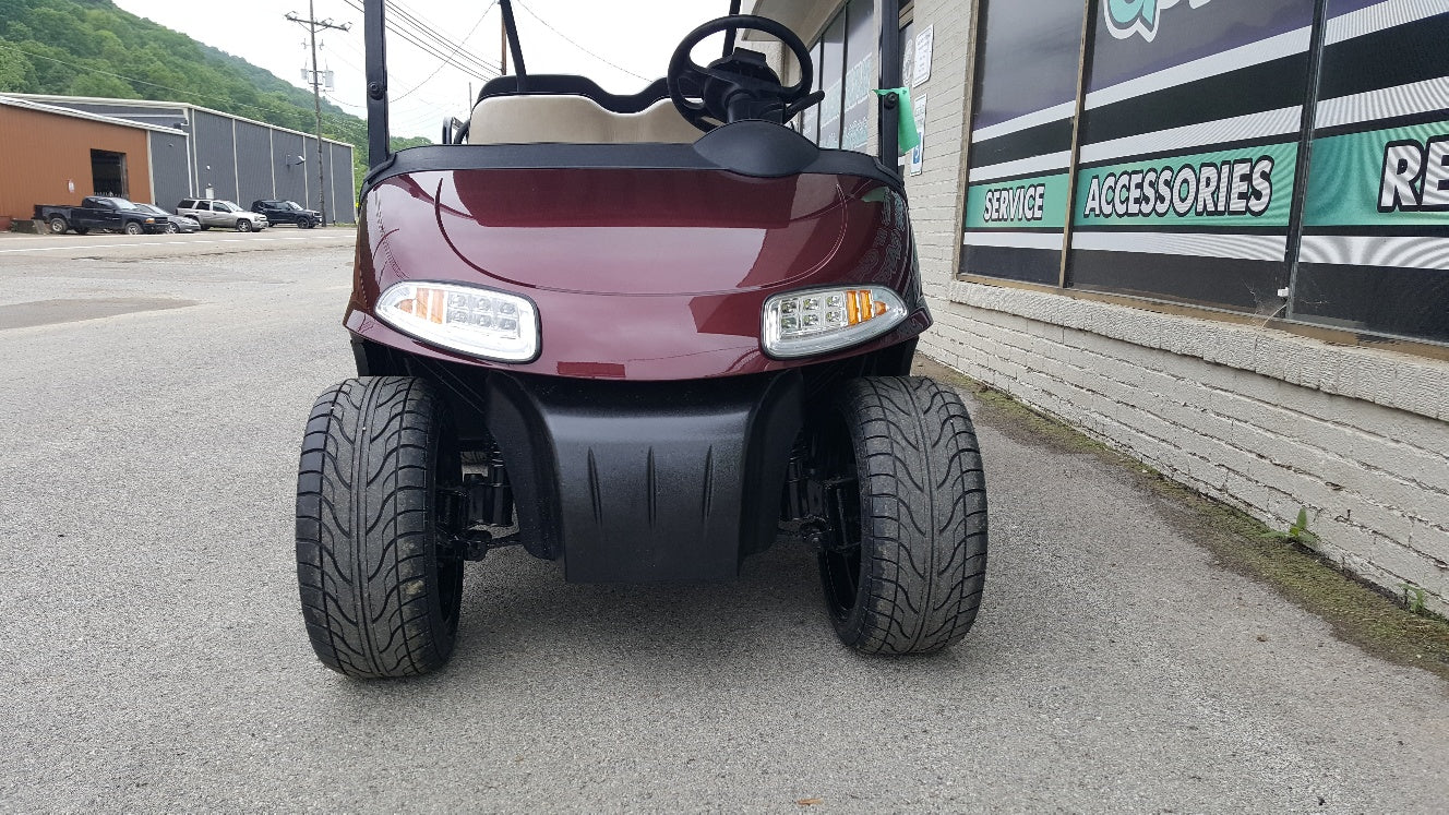 2012 EZGO RXV Electric Golf Cart with New Burgundy Body *SOLD*