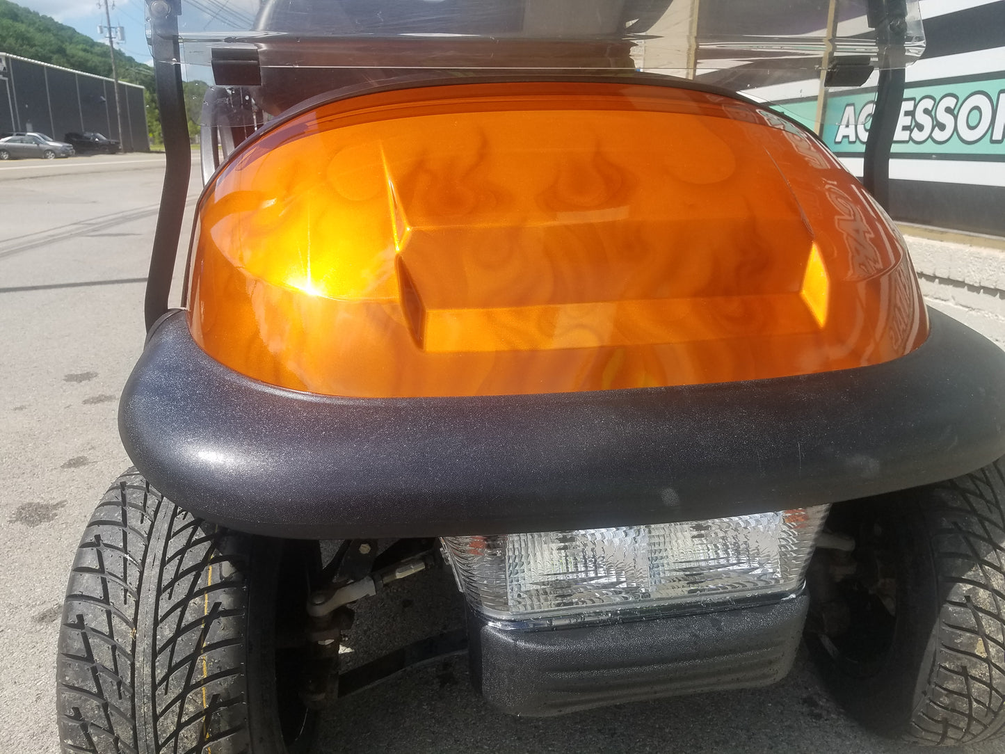 2013 Gas Club Car Precedent Golf Cart - Orange Flame *SOLD*