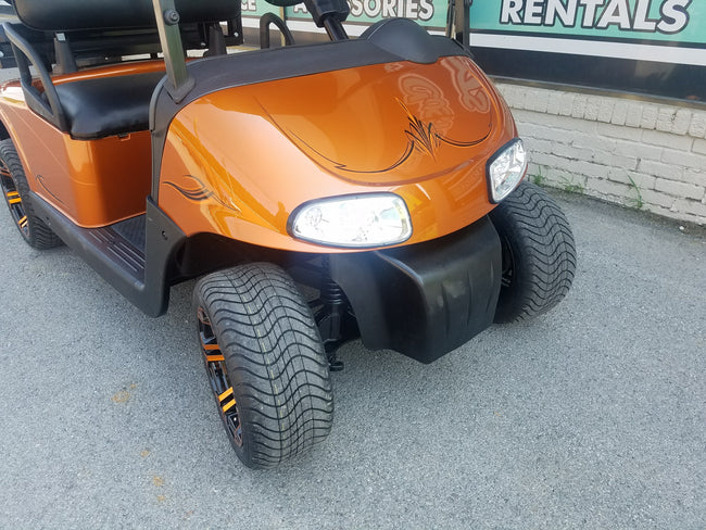 2013 Electric EZGO RXV Golf Cart - Sunburst Orange - SOLD