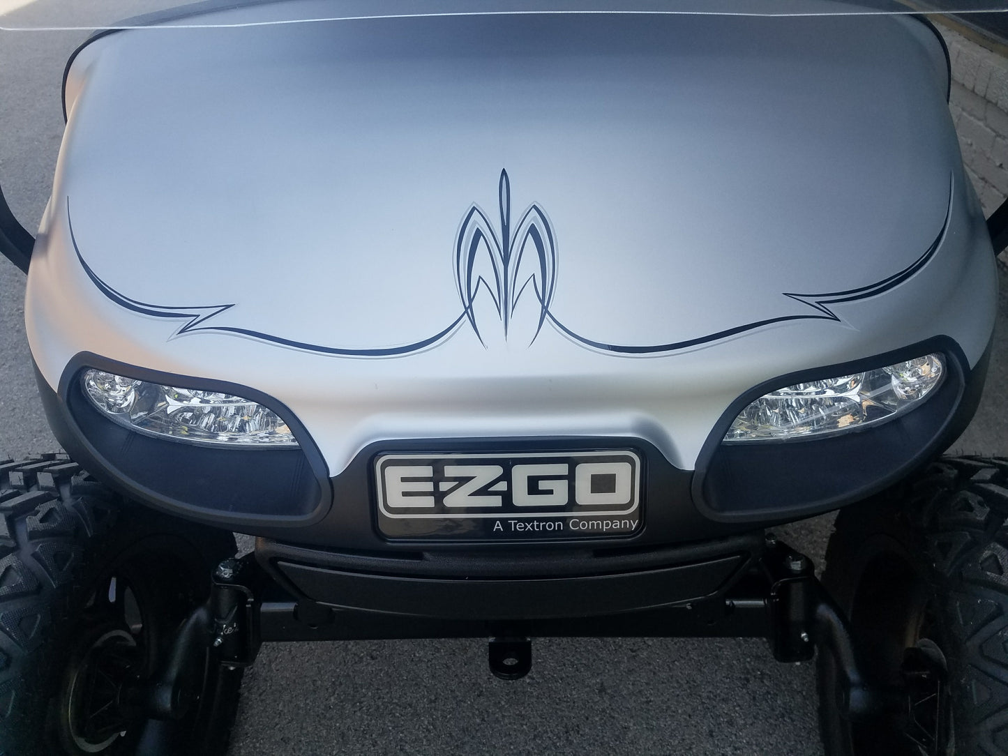 2014 Electric EZGO TXT Golf Cart - Black-N-Silver Matte - SOLD