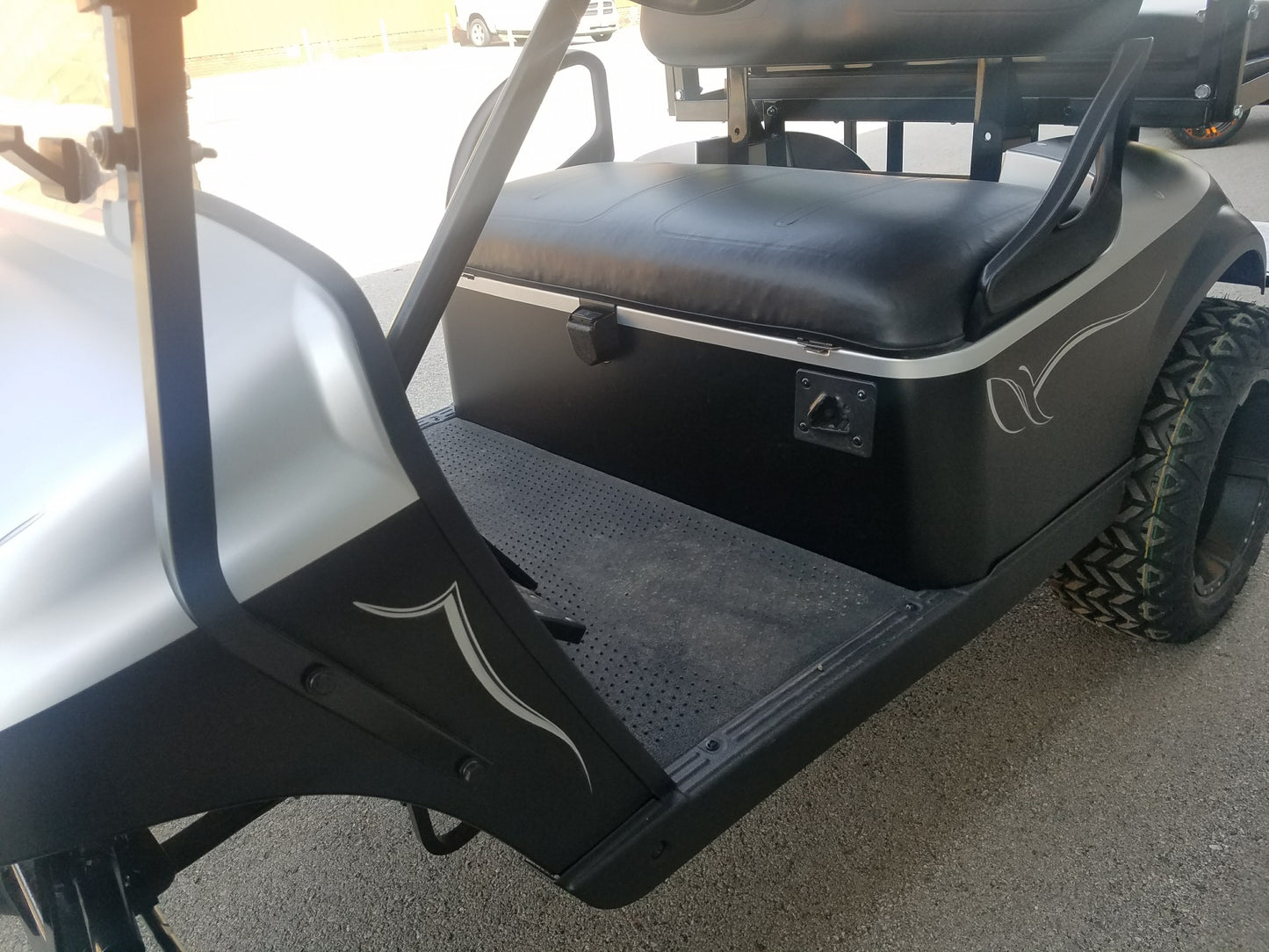 2014 Electric EZGO TXT Golf Cart - Black-N-Silver Matte - SOLD