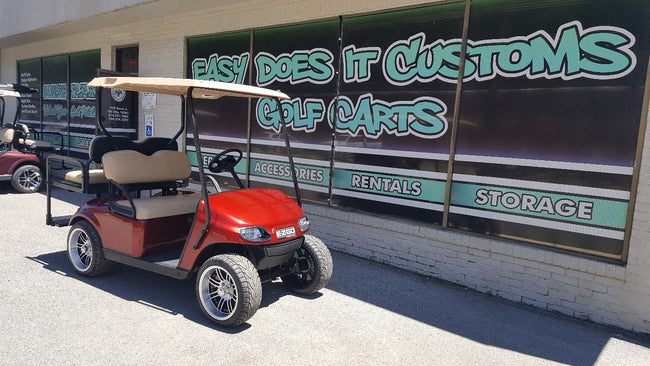 2015 EZGO TXT Electric Golf Cart - New Inferno Red Body - SOLD