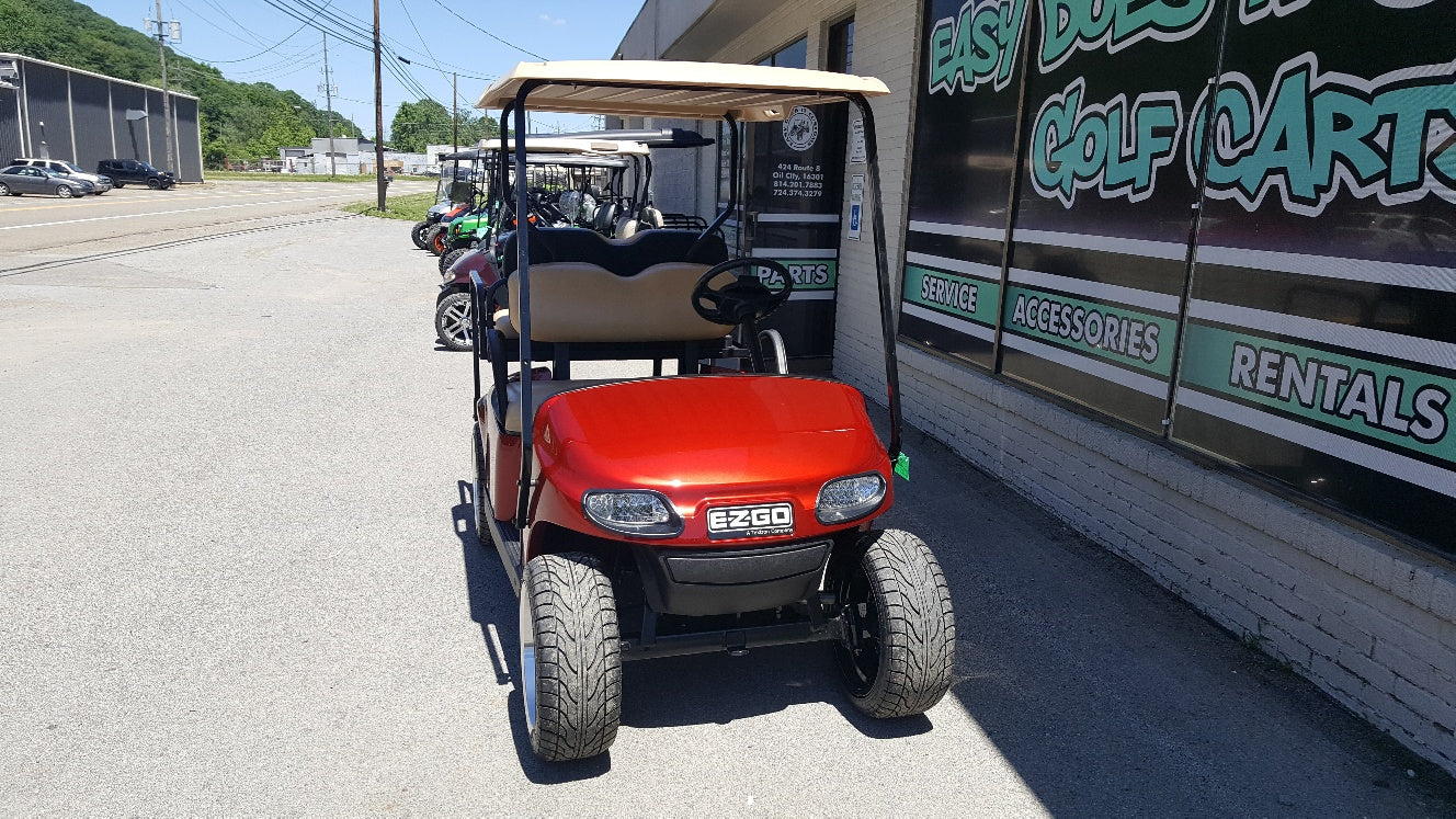 2015 EZGO TXT Electric Golf Cart - New Inferno Red Body - SOLD
