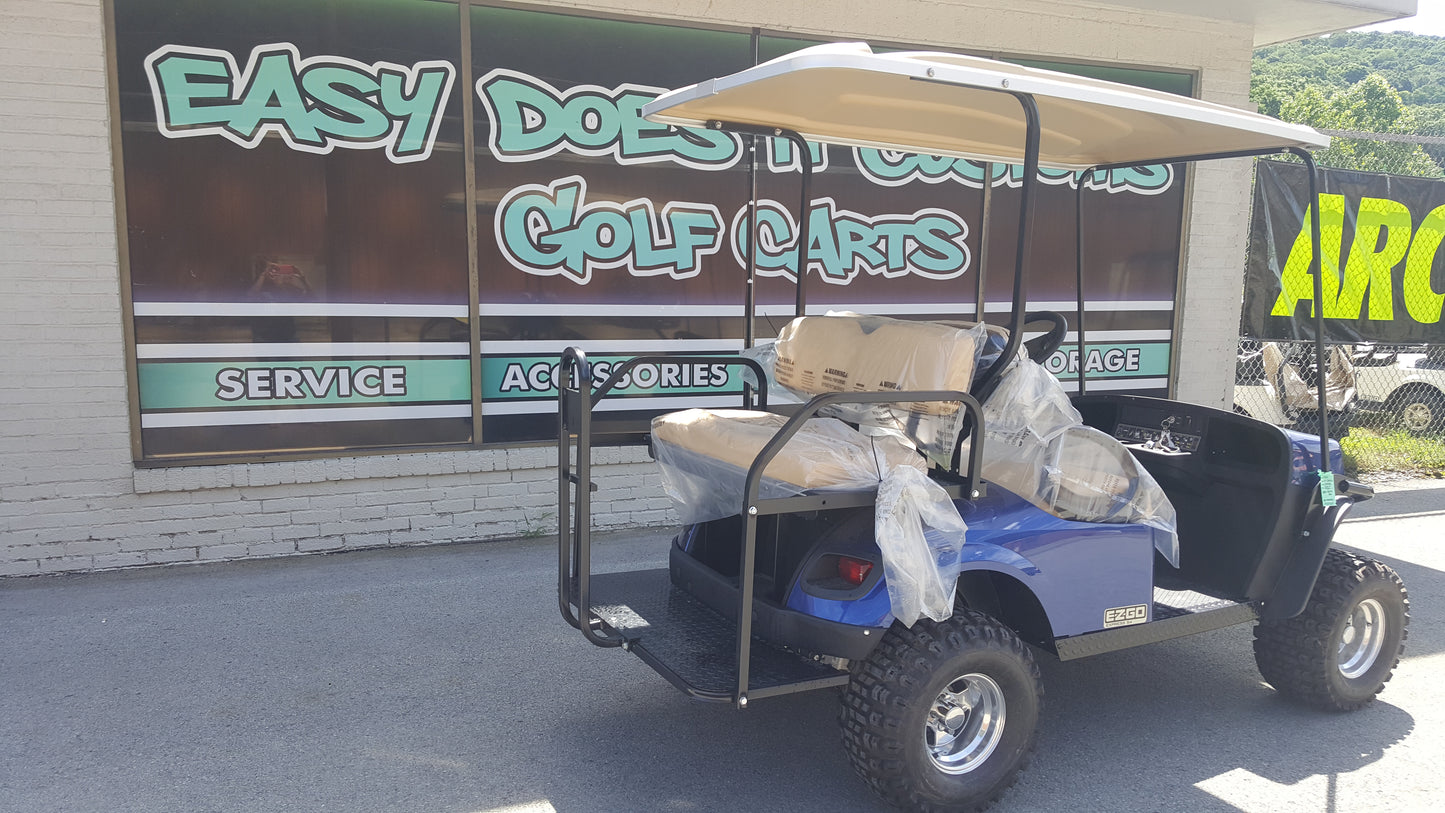 2018 Electric EZGO S4 Golf Cart - Electric Blue - SOLD