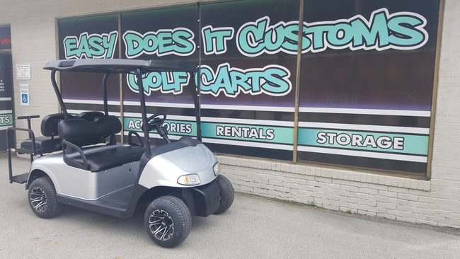 2013 EZGO RXV Electric Golf Cart with New Silver Body *SOLD*