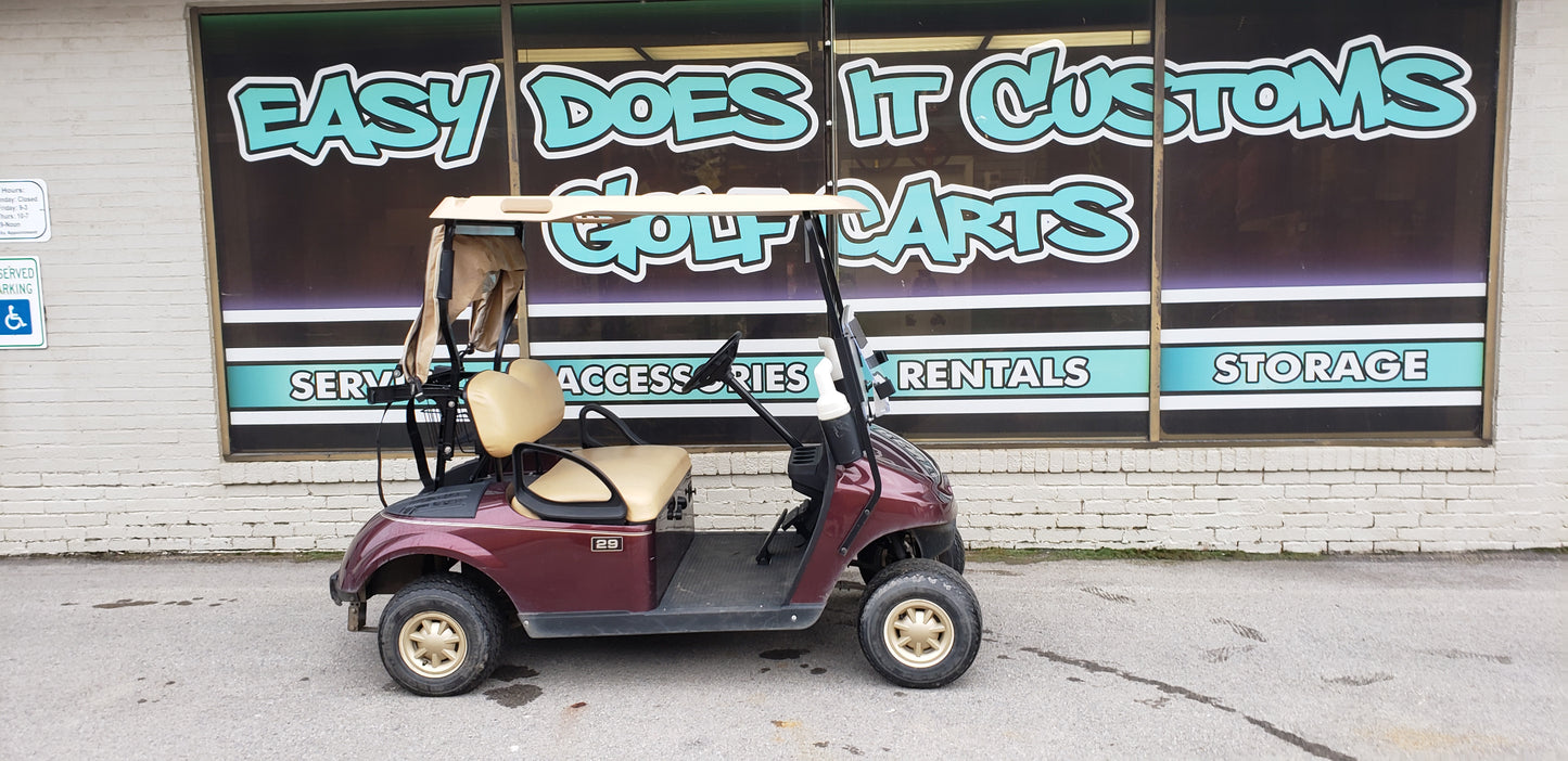 2015 GAS EZGO TXT BURGUNDY GOLF CART *SOLD*