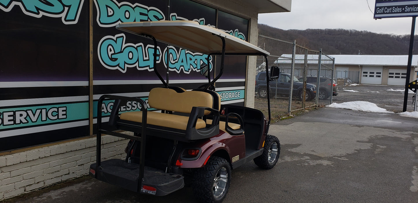 2019 EZGO TXT Valor Gas Golf Cart - Burgundy *SOLD*